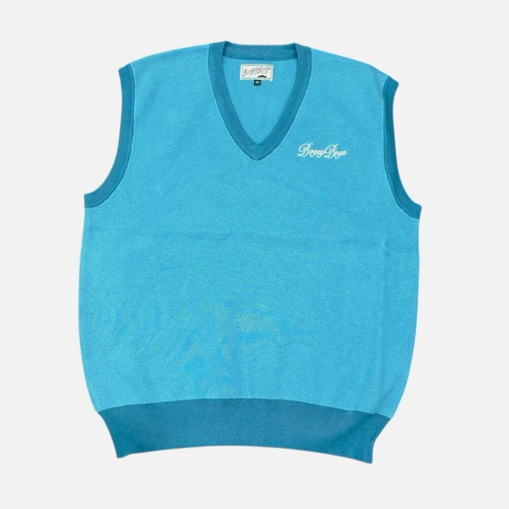 NEW Bogey Boys Macklemore Men's Logo Vest in Sky Blue Size XXL
